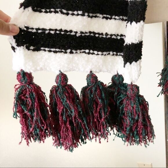 Free People Chunky Nova Stripe Tassel Scarf - Picture 5 of 7